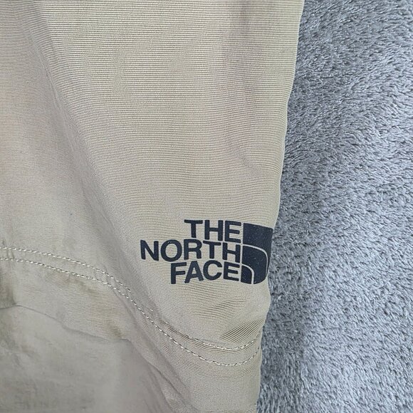 Mens North Face Beige Convertible Cargo Pants 100% Nylon Belted Side Zip XXL - Picture 2 of 12